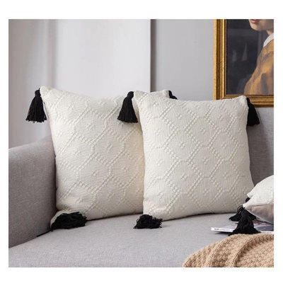 Tassels Cotton Pillow Cover