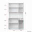 Armoire de cuisine et armoire blanche de 69,5 po de hauteur avec 6 portes, 1 tablette, tiroir - moderne et élégant pour la cuisine de la chambre à coucher, tiroir ouvert, qualité de fabrication-120258910
