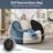 Oversized Curduroy Swivel Bean Bag Swivel Chair -400722317