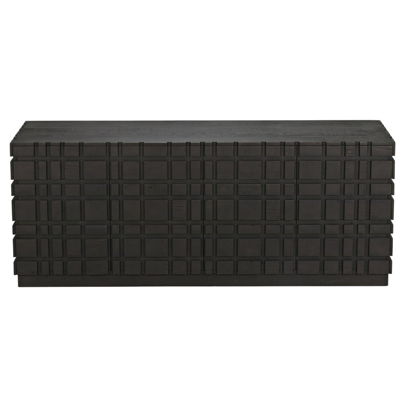 Oslo 12 - Drawer Solid Wood Dresser, Black Wax