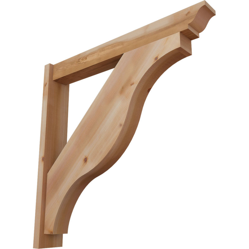 Persienne Funston traditionnelle, Cèdre rouge de l'Ouest l 5 1/2 po (lisse), P 36 po x H 36 po
