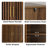 Walnut Sideboard Buffet Cabinet With Storage ,Grille-Striped 4 Doors Sideboard,Multifunctional Accent Cabinet for Dining Room,Living Room