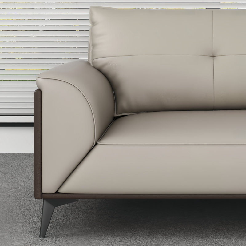 Orfea, Brown/Off White Faux Leather