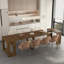 Table de salle à manger extensible pliable, console multifonctionnelle extensible en bois, meubles de salle de réunion, options de longueur de table, bois