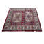 Tapis unique en laine noué à la main nouvel âge 4 pi 1 po x 5 pi 10 po rouge Peter