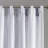 Poly Printed Curtain Panel with Tufted Stripe and Lining White/Navy 50x95"-844418596-844418602