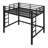 Sturdy Metal Loft Bed, Featuring A Easy  Climbing Ladder And Safety Guardrails-1491559004