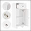 Armoire de rangement compacte blanche avec beaucoup d'espace et une conception durable pour une organisation efficace