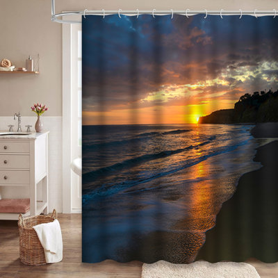 Rideau de douche Sunset Ocean