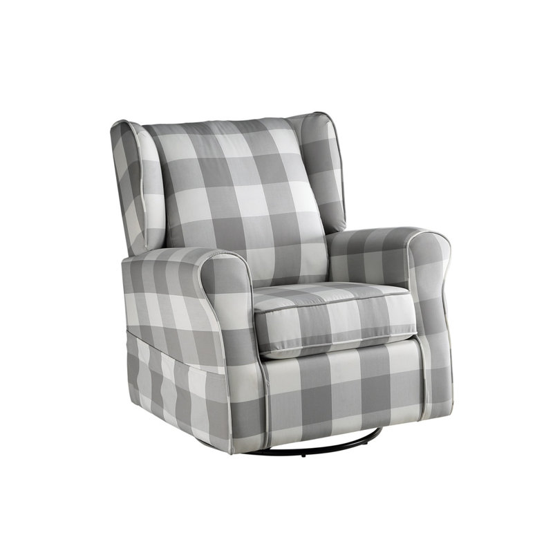 Chaise pivotante rembourrée avec base en métal