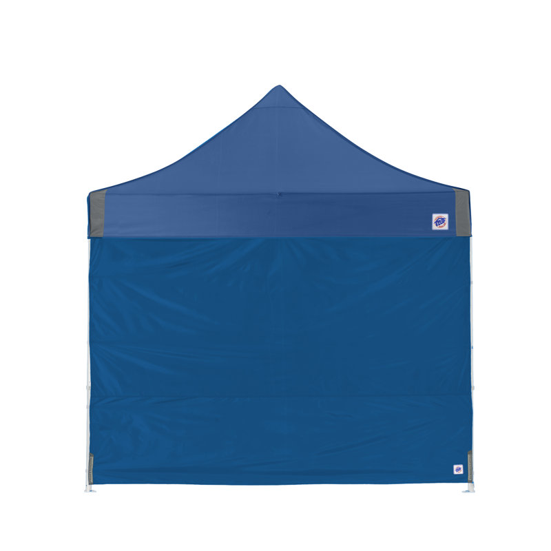 E-Z UP Gray Fabric Side Wall, Royal Blue