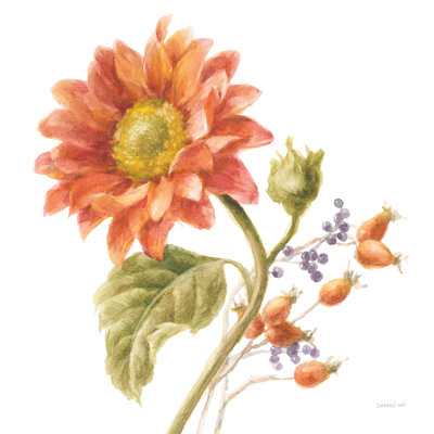 Floursack Autumn II On White by Danhui Nai - No Frame Painting on Canvas