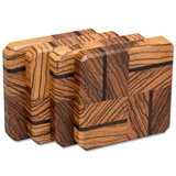 Tiger and Wenge Wood Coasters End Grain