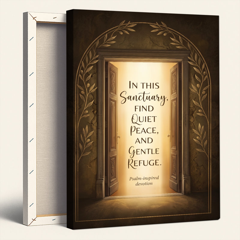 Ensemble d'une toile murale « Sanctuaire de paix », 18"H x 12"W, Wrapped Canvas