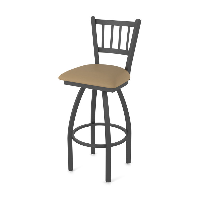 Tabouret pivotant 810 Contessa, Vinyle - sable Canter, Étain, Très grand (siège d'une hauteur de 36 po)