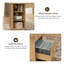 Bureau de direction moderne 57,9 po Mid-Century-1300245900