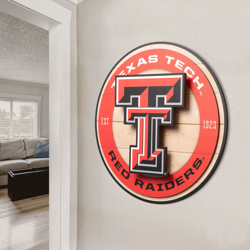 NCAA Texas Tech Red Raiders 3DX Circle Wall Art