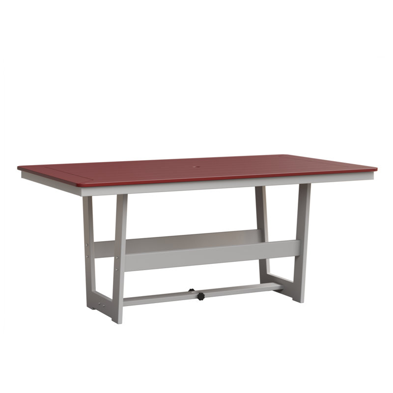 Table de salle à manger rectangulaire Linets, Rouge