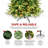 Pre-Lit PE/PVC Auto Open Christmas Tree, Warm White LED String Lights & Metal Stand-542553845