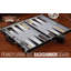 Grey/Black Backgammon Board Game