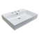 WS Bath Collections 17.7'' Ceramic Rectangular Bathroom Sink with Overflow