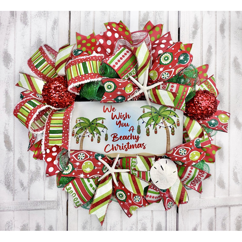Couronne de Noël en maille 18 po Deco
