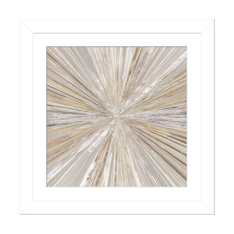 Shimmering Light II par Tom Reeves - impression d'art graphique, Papier dans un cadre photo, H 16 po x l 16 po, Blanc