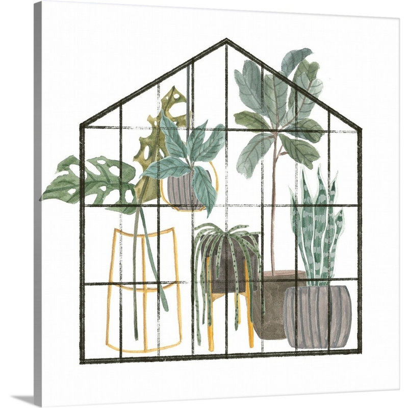 «My Greenhouse II», art mural sur toile, Toile tendue, H 36 po x l 36 po