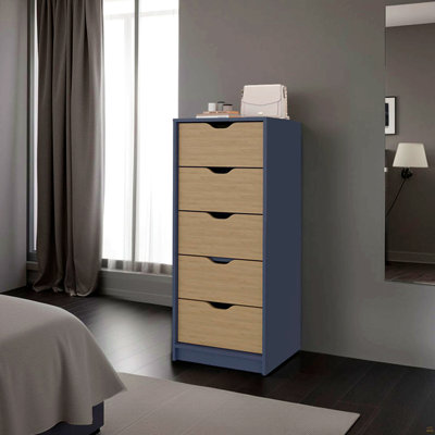 Commode H 42,4 po, 1 tiroir, 5 tablettes