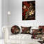 Coussin lombaire à motif floral fractal
