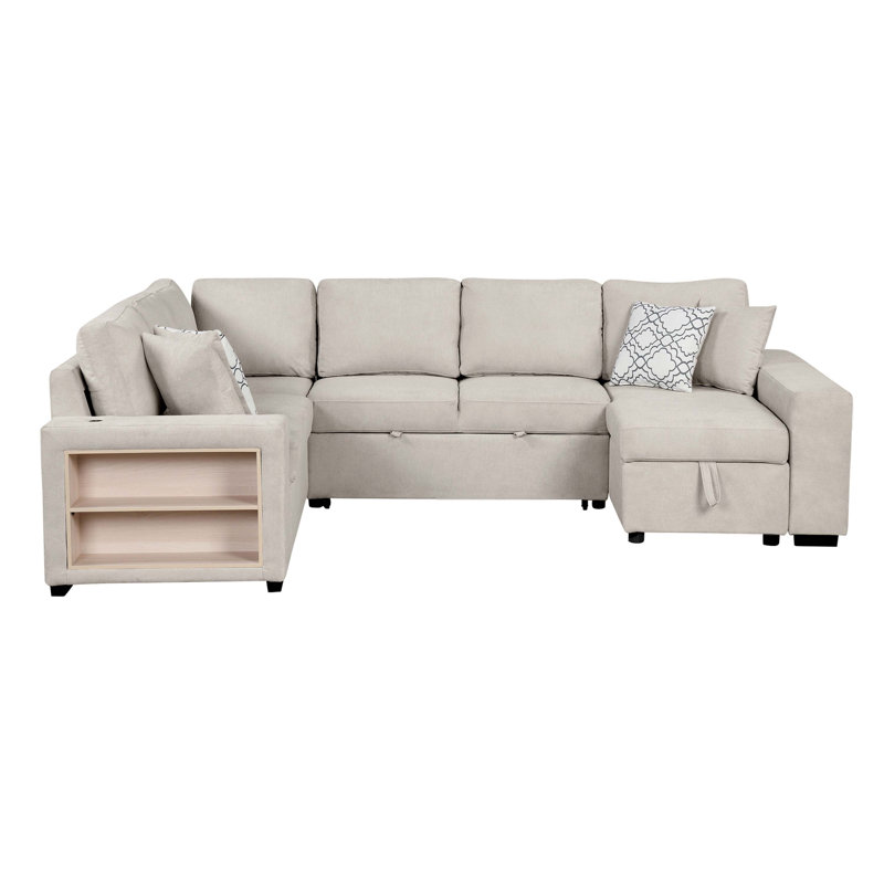 Nithish 109.01'' Upholstered Sofa, Beige