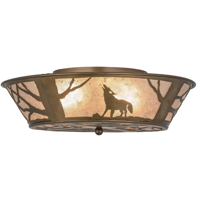 Rustic Lodge 4 - Light Flush Mount