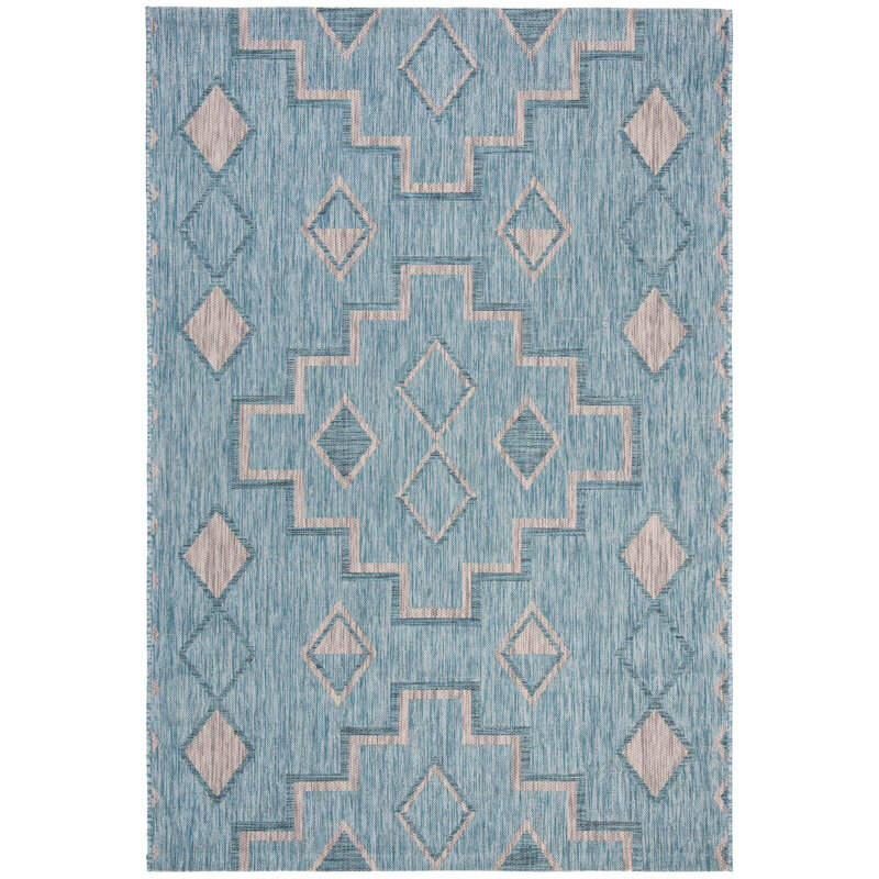 Amarien Geometric Indoor/Outdoor Area Rug, Rectangle 2' x 3'7"