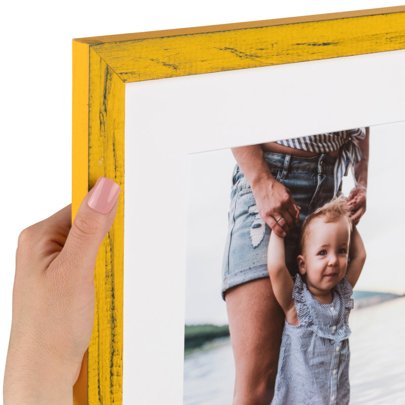Cadre photo Blevins, Jaune, 20 po x 24 po