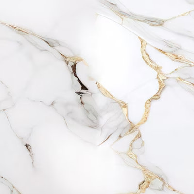 White & Gold Marble Wall Mural
