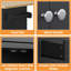 Îlot de cuisine avec abattant, table pour îlot sur roulettes, buffet moderne avec portes et porte de rangement-614220013