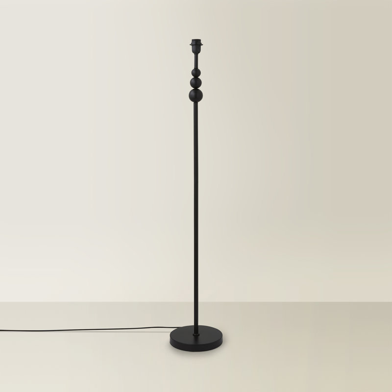 Randalia 129cm Traditional Floor Lamp, Black