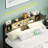 Metal Bed Frame With Headboard,2 Cabinets With Doors, LED Lights And USB Ports, Large Storage Space-151041725-151041726