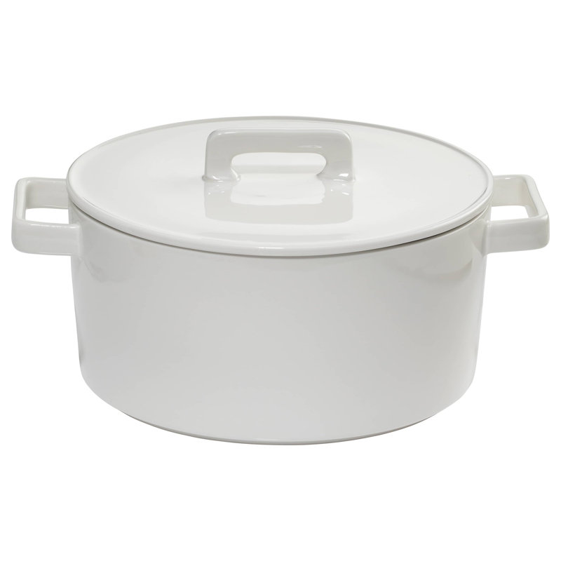 Maxwell&Williams Epicurious Porcelain China Round Dutch Oven, 2.6 L