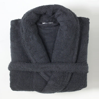 Deidrich 100% Egyptian-Quality Cotton Adult Above Knee Bathrobe with Pockets