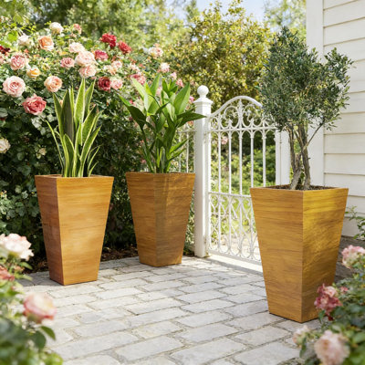 Ensemble de 3 pots à fleurs Classic