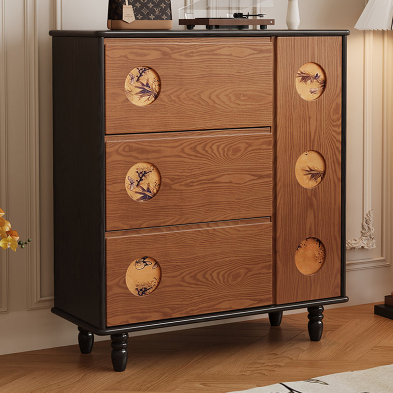 Armoire de rangement pour chaussures Markell, Brun / Noir