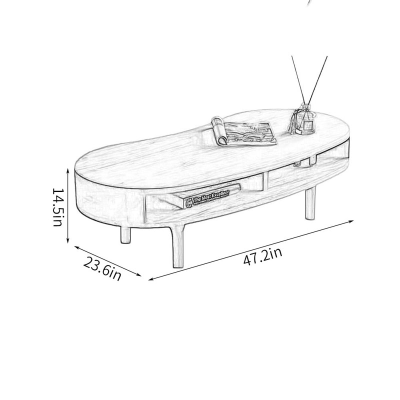 Solid Wood Coffee Table