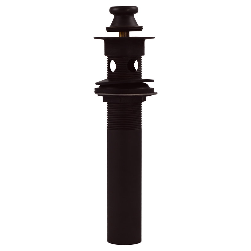 Lift and Turn 1.5" Lift and Turn Bathroom Sink Drain with Overflow, Oil Rubbed Bronze