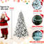 Arbre de Noël de 8 pi avec 500 lumières blanches chaudes pour une ambiance festive, lumières, décor de fêtes-1248443838