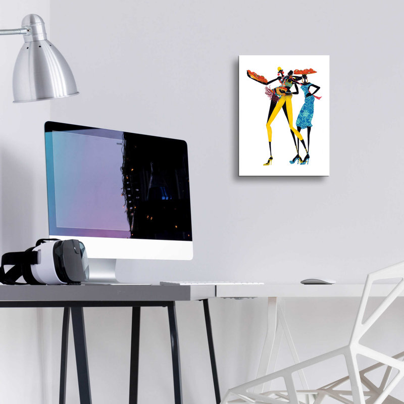 Latitude Run® «Jolie» par Shan Kelly, art mural en verre acrylique, H 16 po x l 12 po x P 0,13 po