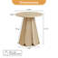 Table de bout ronde avec base en forme de pétale-934418769