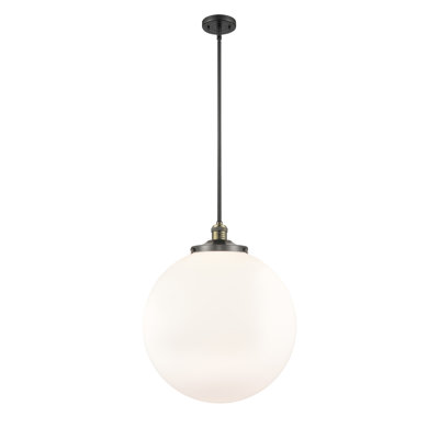 Luminaire suspendu simple à 1 lumière Frederick