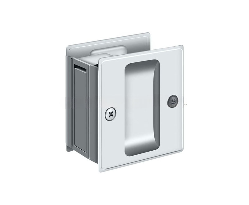 Serrure de poche Deltana SDP25U26, passage 2-1 / 2 "x 2-3 / 4" en chrome poli, Chrome poli