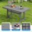 Table de salle à manger de patio en PEHD résistant aux intempéries-605836716
